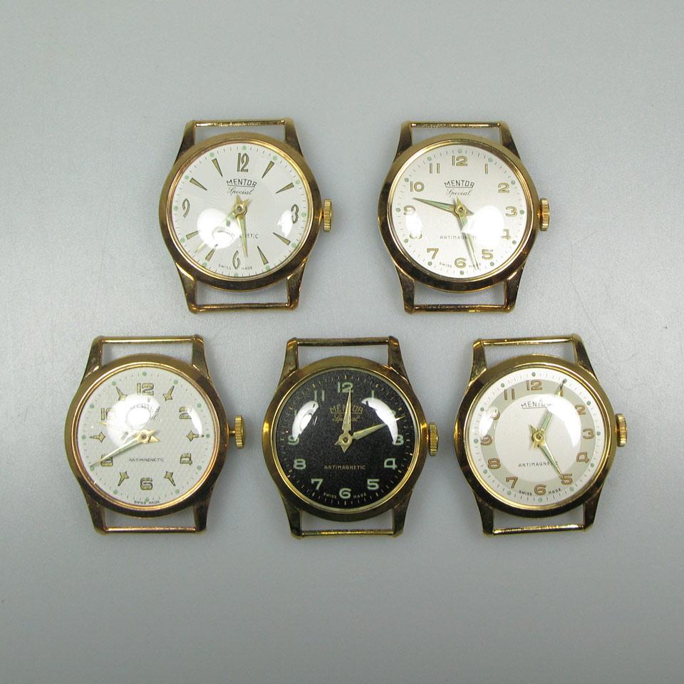 72 Various Mentor Wristwatches