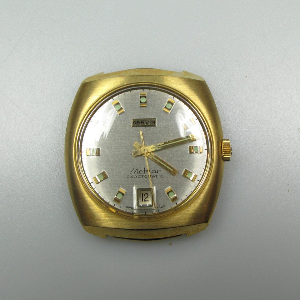 6 Marvin “Meteor Exactomatic” Automatic Wristwatches With Date
