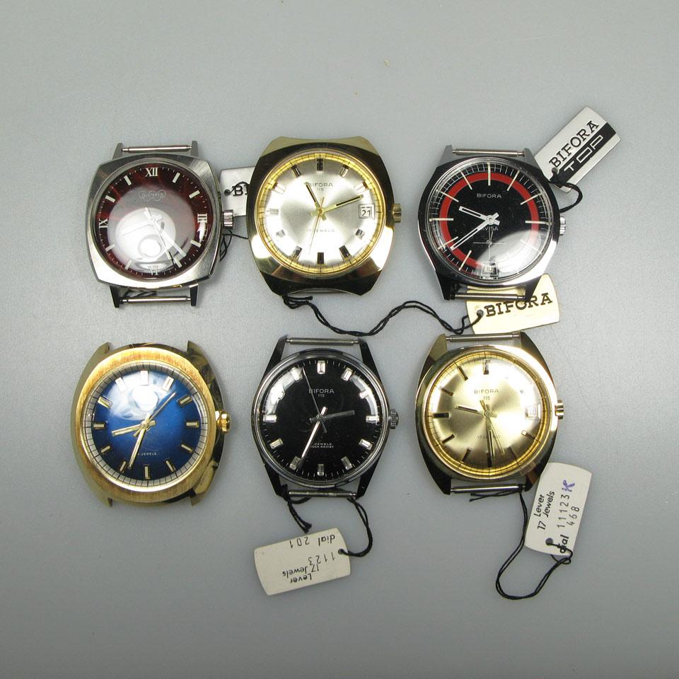 56 Various Bifora Wristwatches