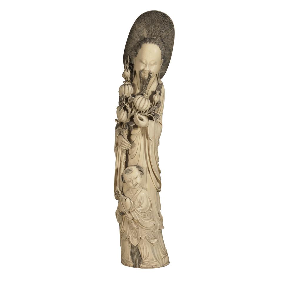 Ivory Carved Standing Figure