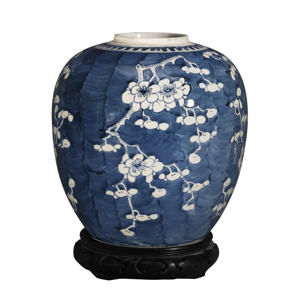 Blue and White ‘Hawthorn’ Ginger Jar, 19th/20th Century