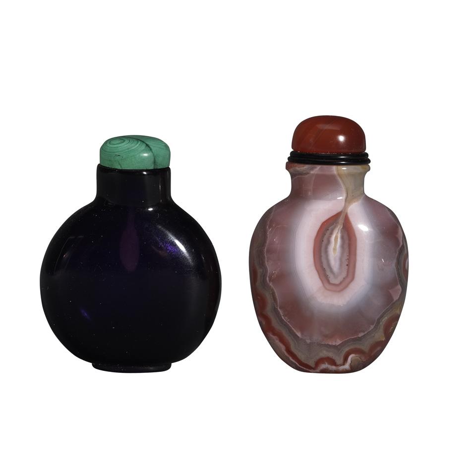 Two Snuff Bottles, 19th Century