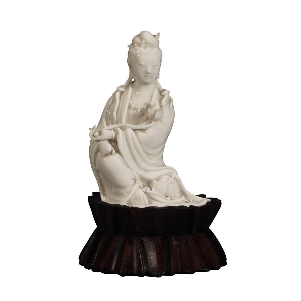 Blanc-de-Chine Guanyin with Sceptre