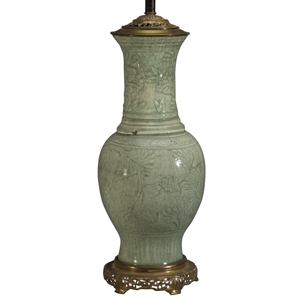 Longquan Celadon Vase, 19th/20th Century