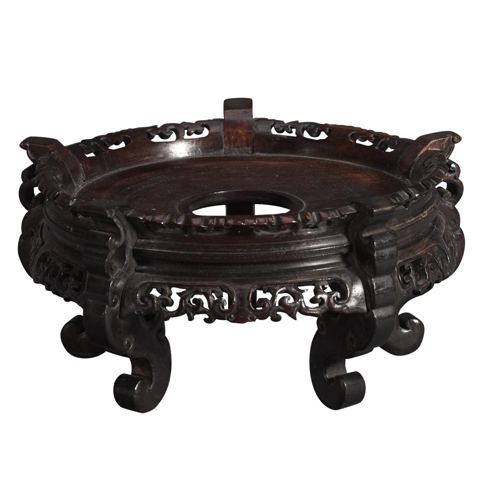 Hardwood Stand, Late Qing Dynasty