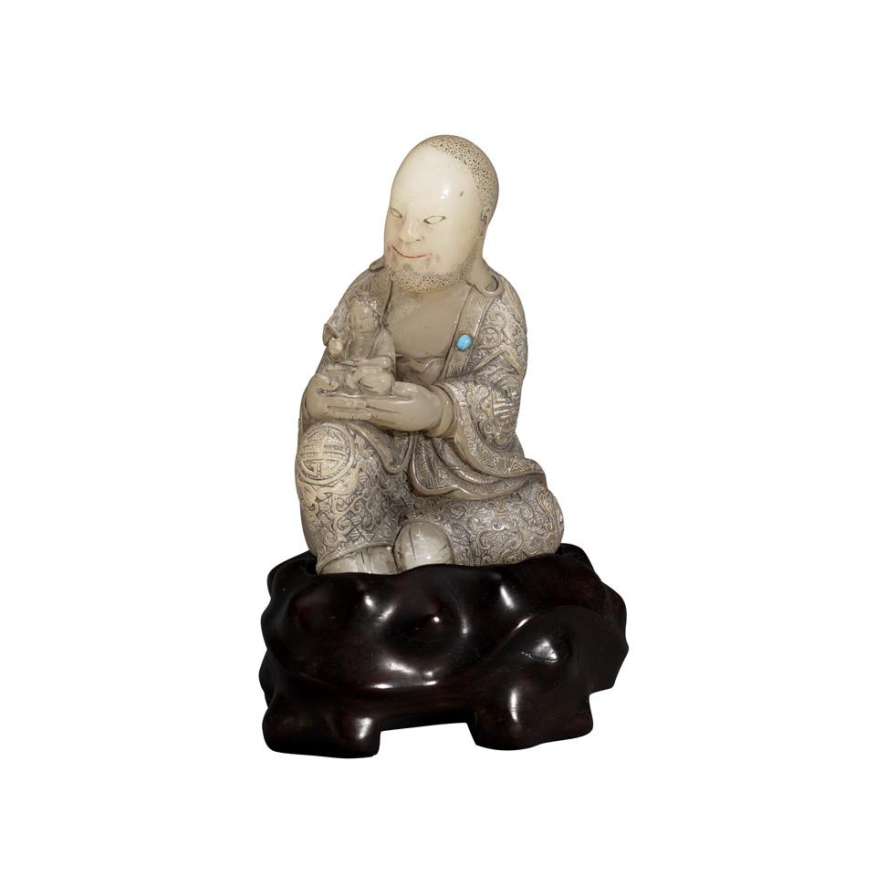 Soapstone Carving of a Lohan