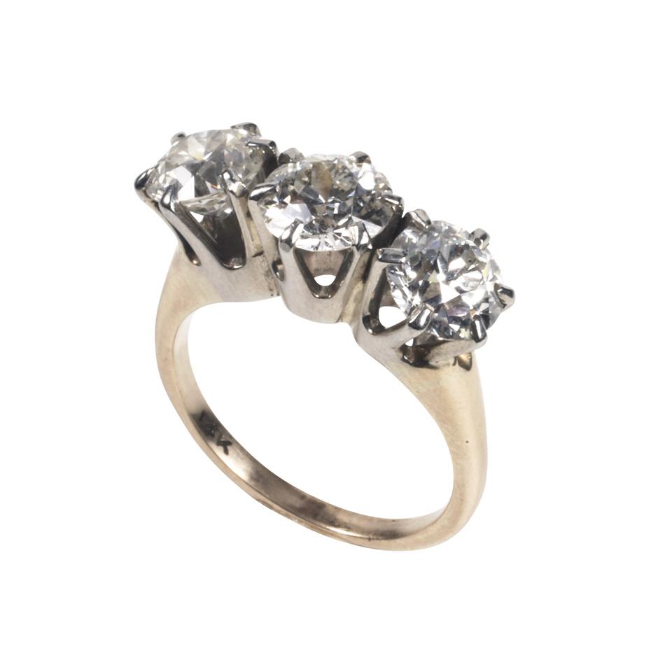 14k Yellow Gold And Platinum Ring