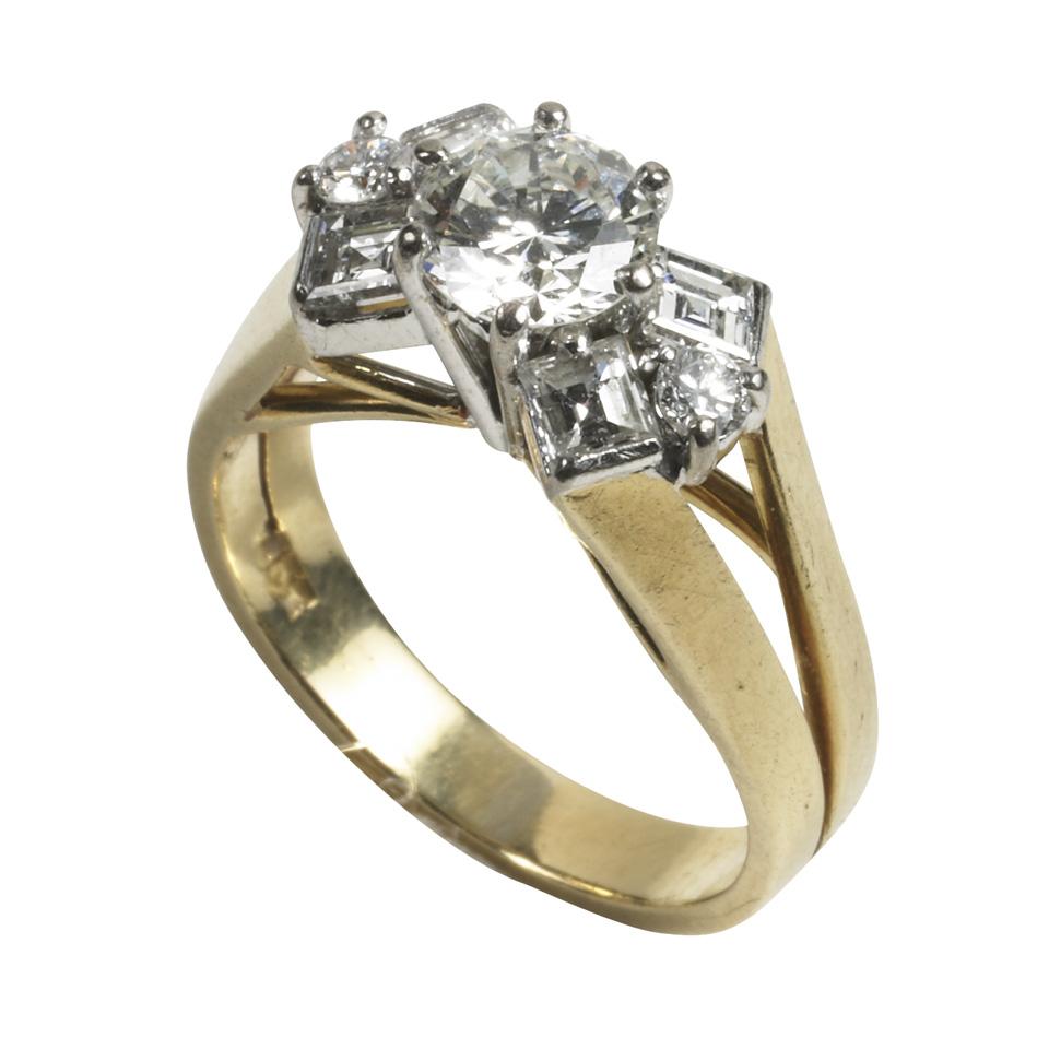18k Yellow And White Gold Ring