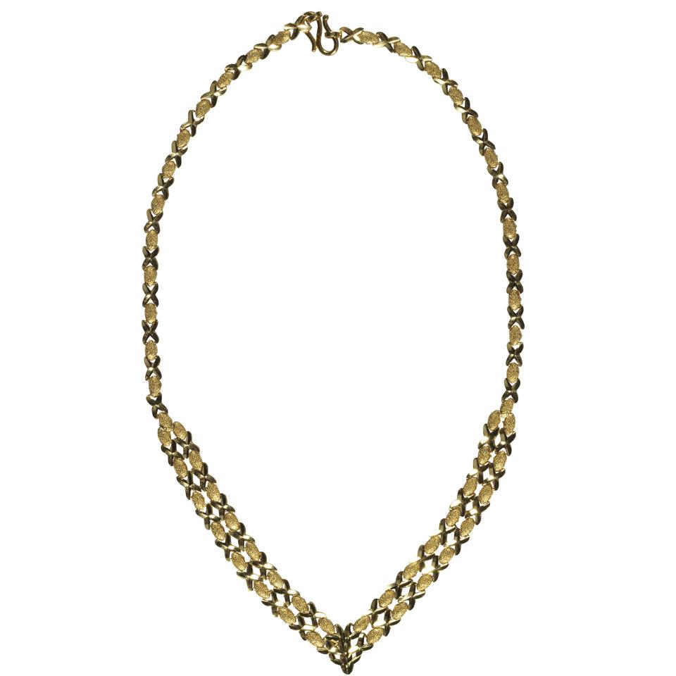 24k Yellow Gold Necklace And Bracelet