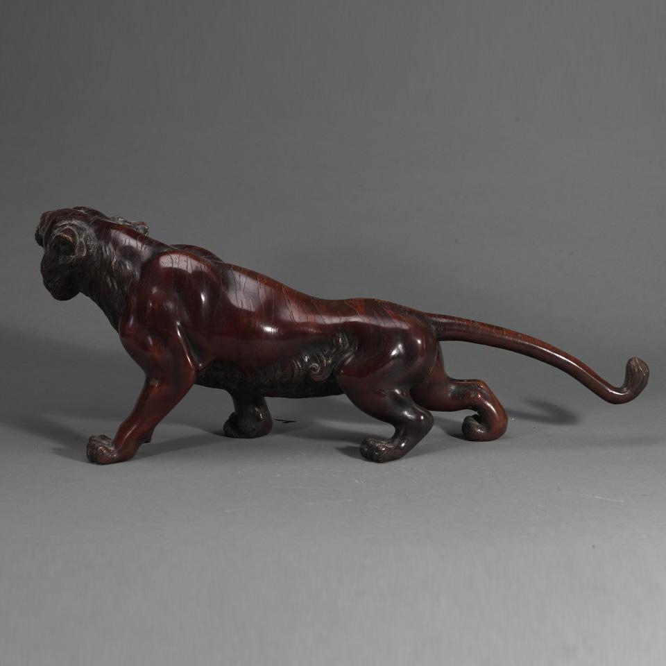 Bronze Statue of a Tiger, Japan, Taisho Period
