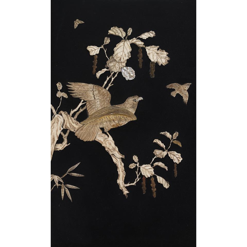 Bone and Mother-of-Pearl Panel, Early 20th Century