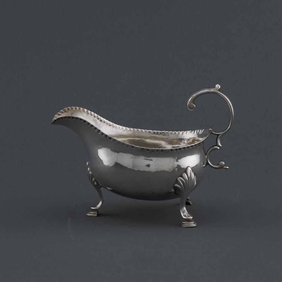 George III Silver Sauce Boat, William Skeen, London, 1784