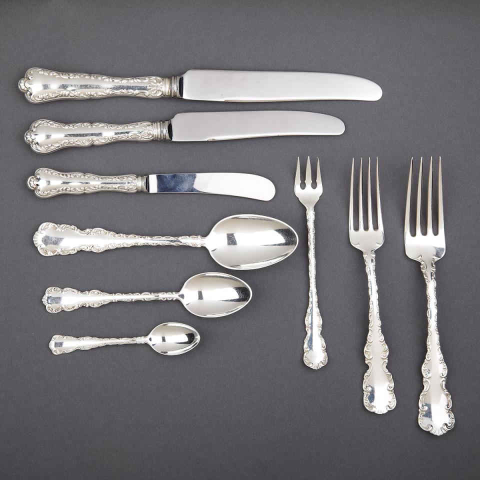 Canadian Silver Louis XV Pattern Flatware, Henry Birks & Sons, Montreal, Que., 20th century