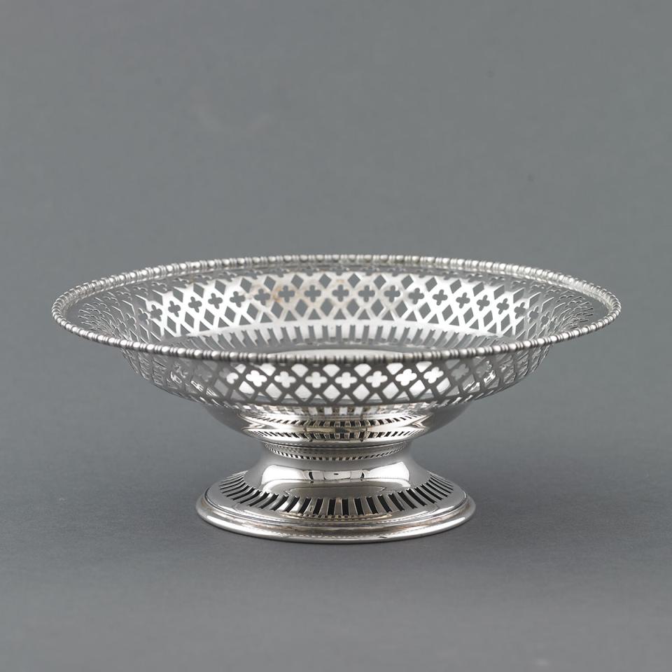 Canadian Silver Pierced Comport, Henry Birks & Sons, Montreal, Que., early 20th century