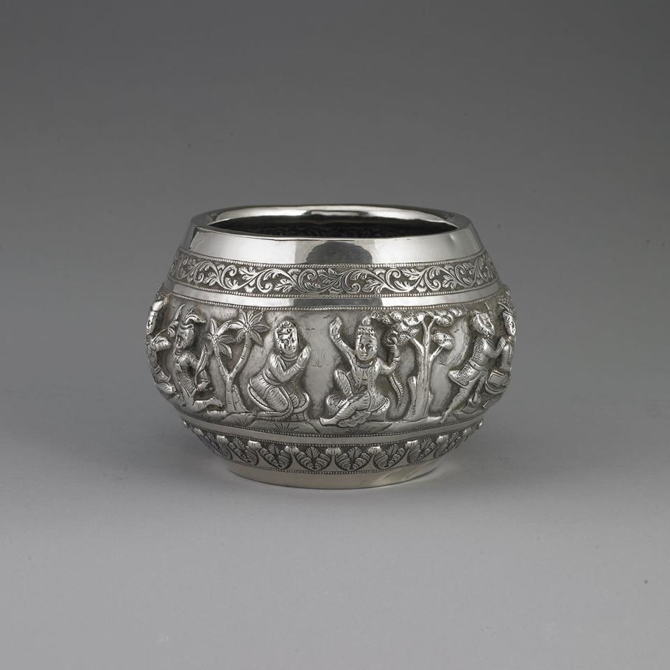 Indian Silver Vase, c.1900
