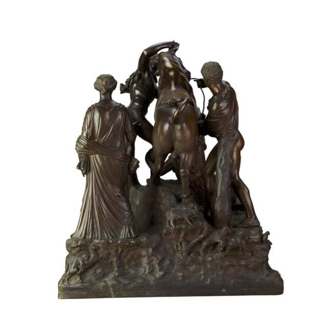 After the Antique Roman Bronze Group of The Farnese Bull, Pietro Chiapparelli, 19th century