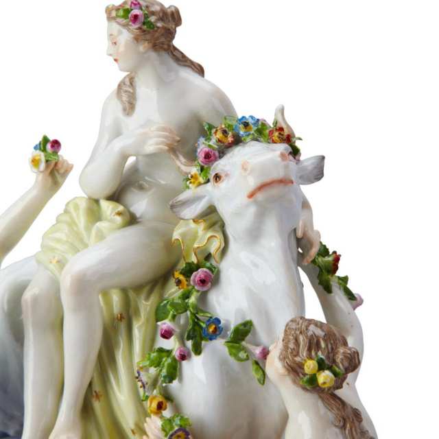 Meissen Figure Group of Europa and the Bull, early 20th century