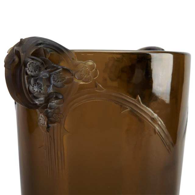 ‘Chamarande’, Lalique Grey Glass Vase, c.1926
