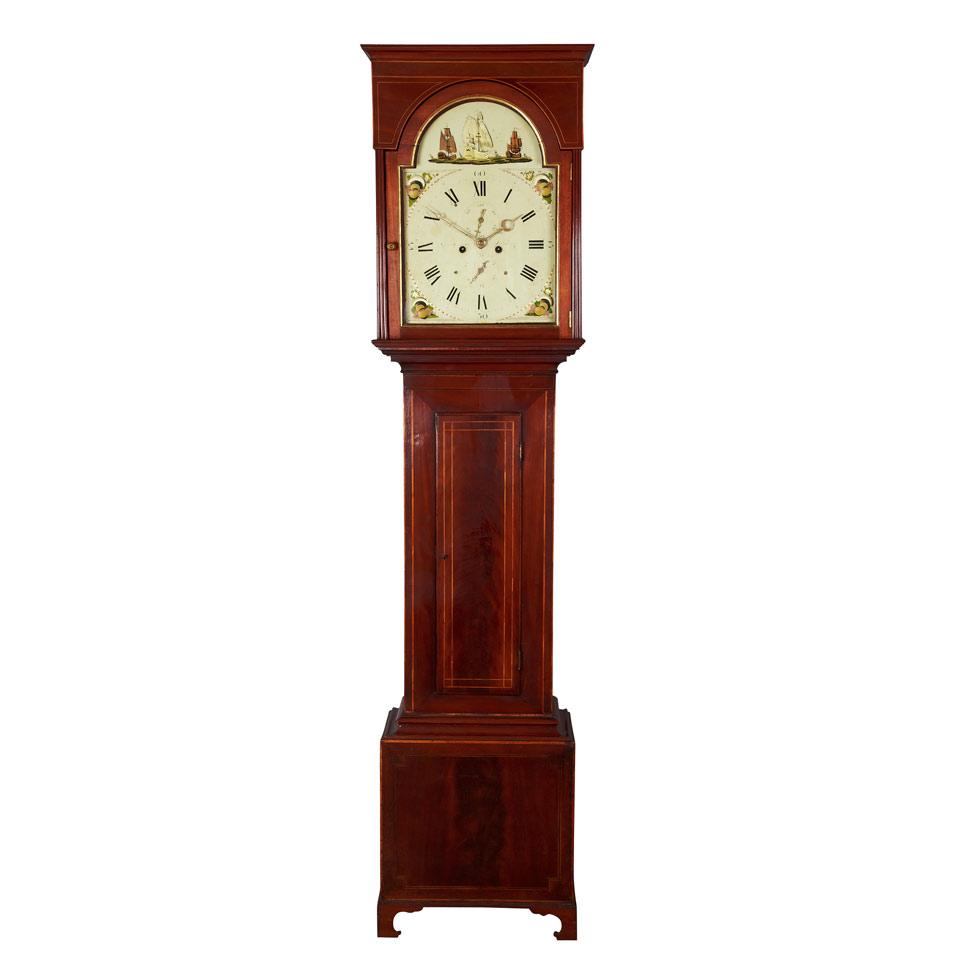 Scottish George III Mahogany Tall Case Clock, George Harvey, Stirling, c.1820