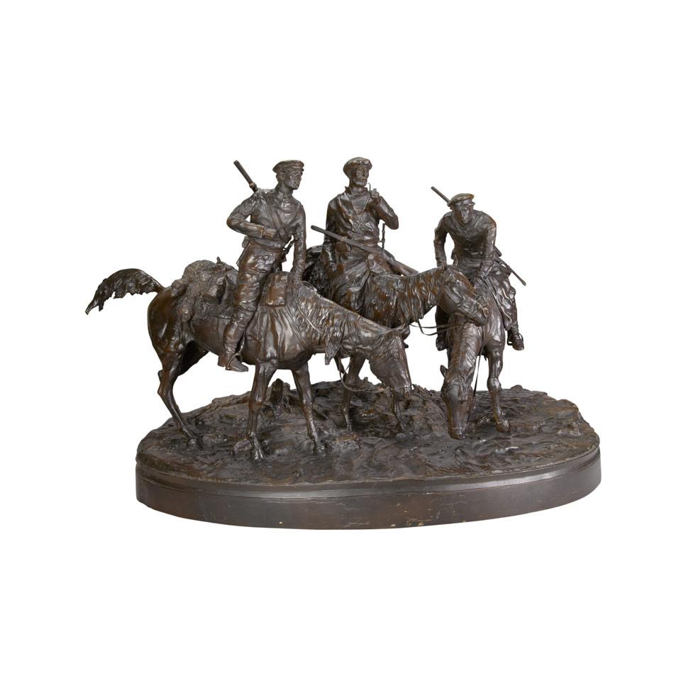 Russian Bronze Equestrian Group