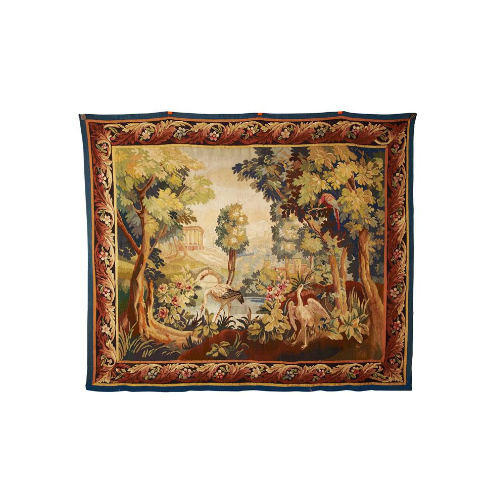 Louis XV Style Verdure Tapestry, Aubusson, 20th century