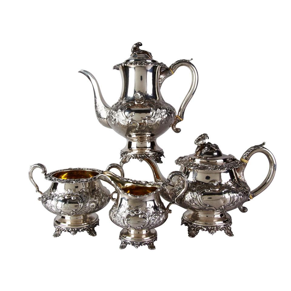 William IV Silver Tea and Coffee Service, John, Henry & Charles Lias, London, 1832/33