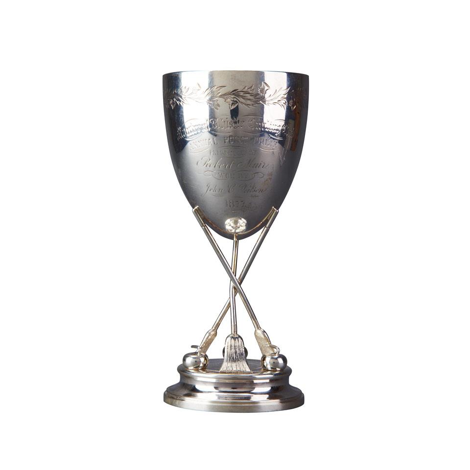 Canadian Silver Curling Trophy Cup, Savage, Lyman & Co., Montreal, Que., c.1877
