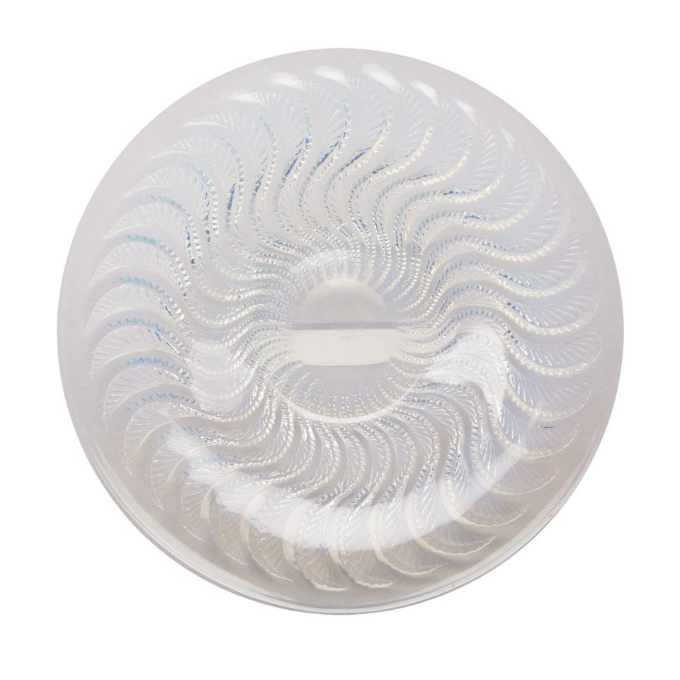 ‘Actinia’, Lalique Opalescent Glass Shallow Bowl, 1930’s