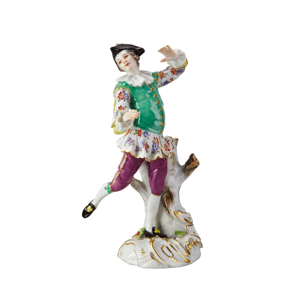 Meissen Figure of a Young Man In Period Costume, late 19th/early 20th century