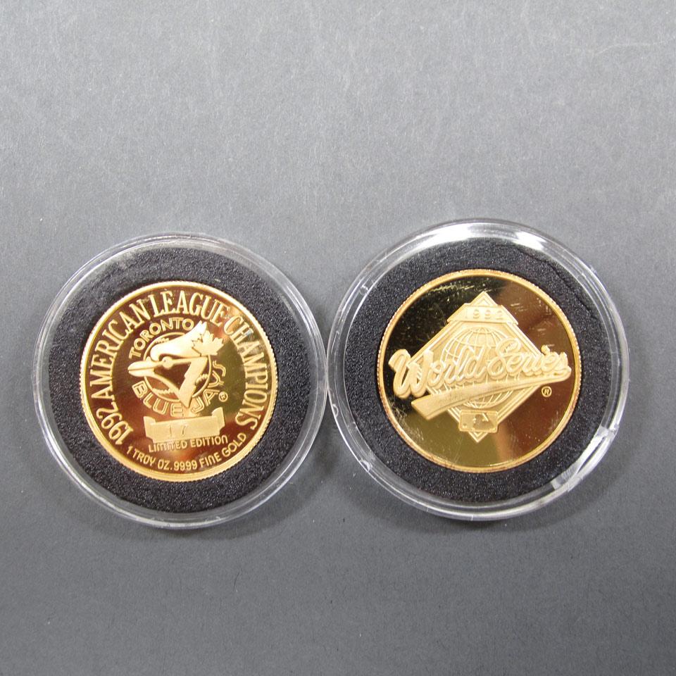 2 One Ounce Fine Gold Medallions