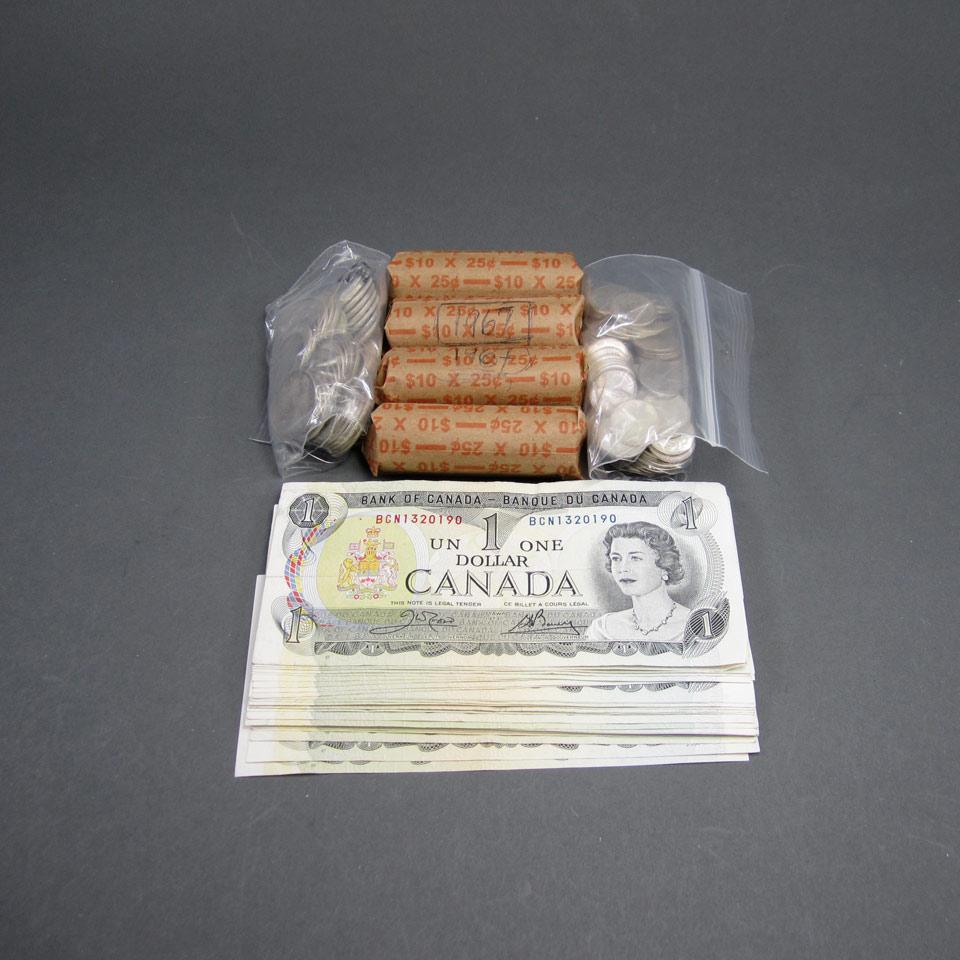 4 Rolls Of Canadian Silver Quarters