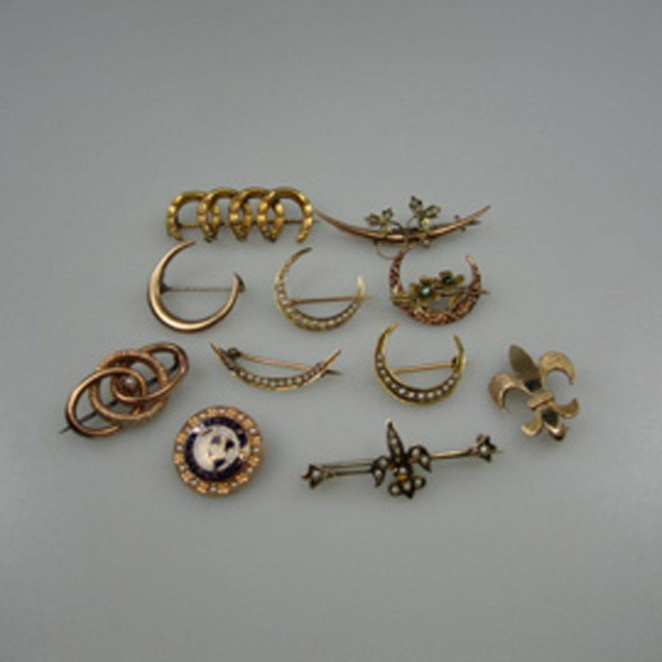 11 Various Gold Pins