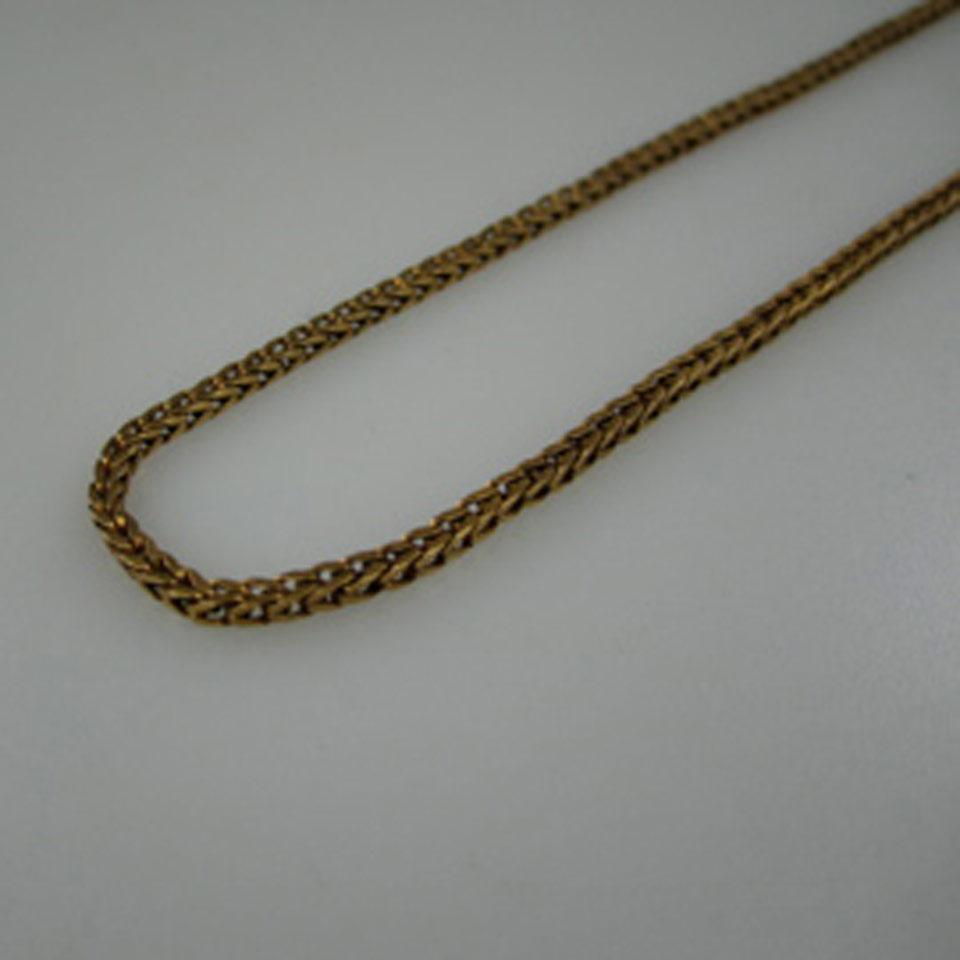 18k Yellow Gold Herringbone Chain