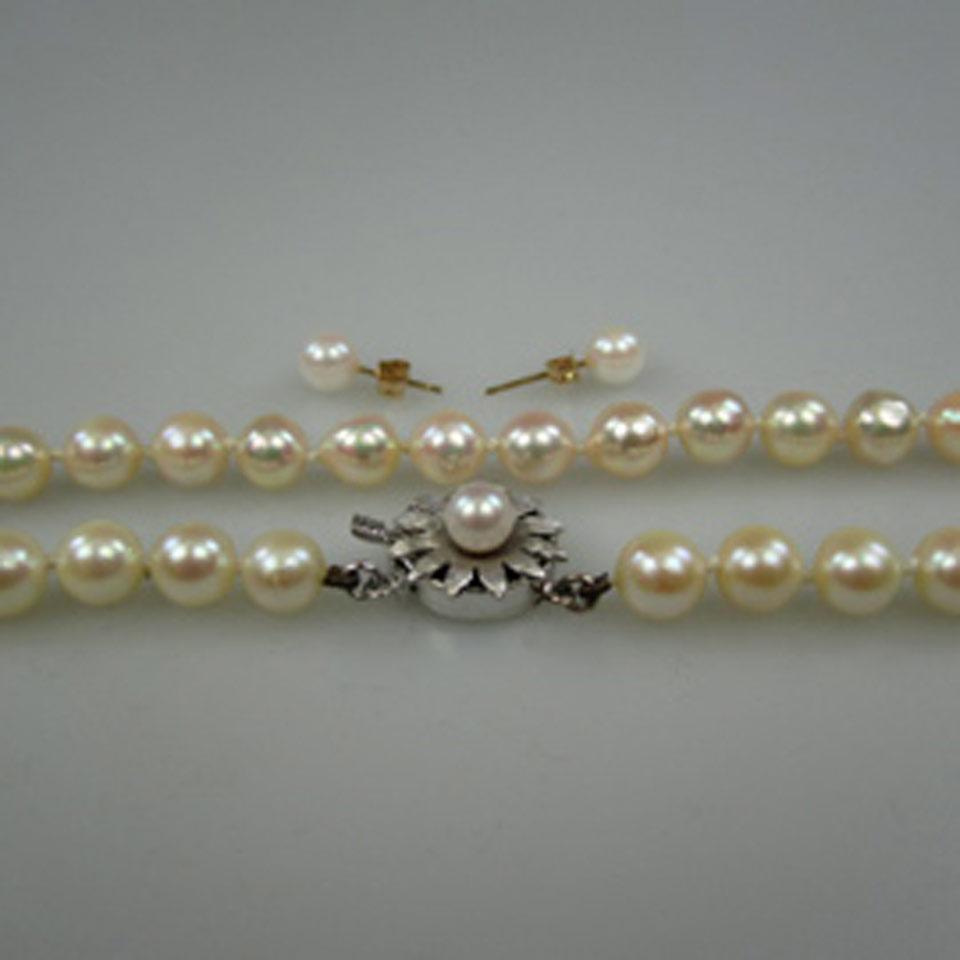 Birks Single Strand Cultured Pearl Necklace