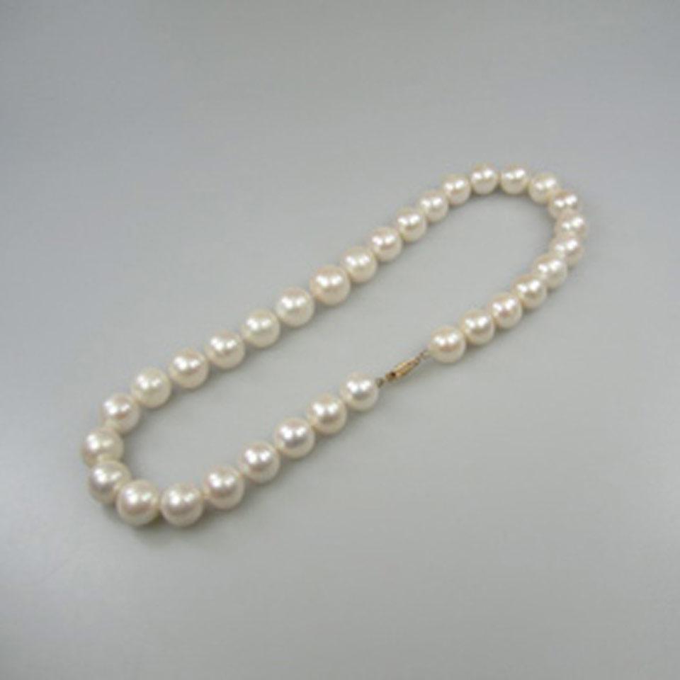 Single Graduated Strand Of Freshwater Pearls