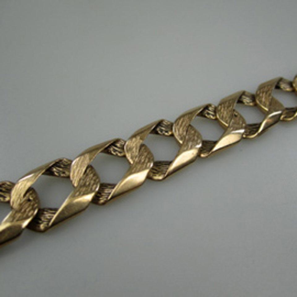 14k Yellow Gold Curb Link Bracelet