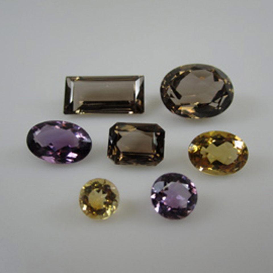 Large Quantity Of Unmounted Cut Gemstones