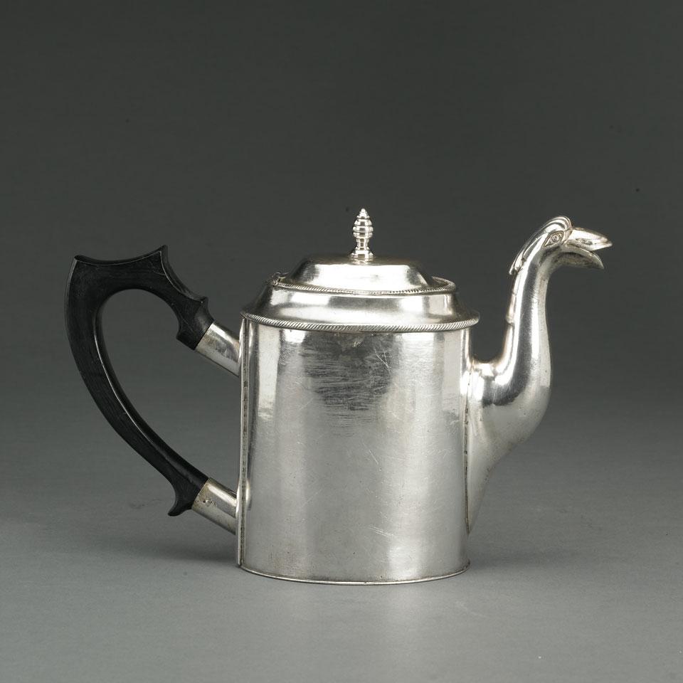 South American Silver Teapot, c.1830