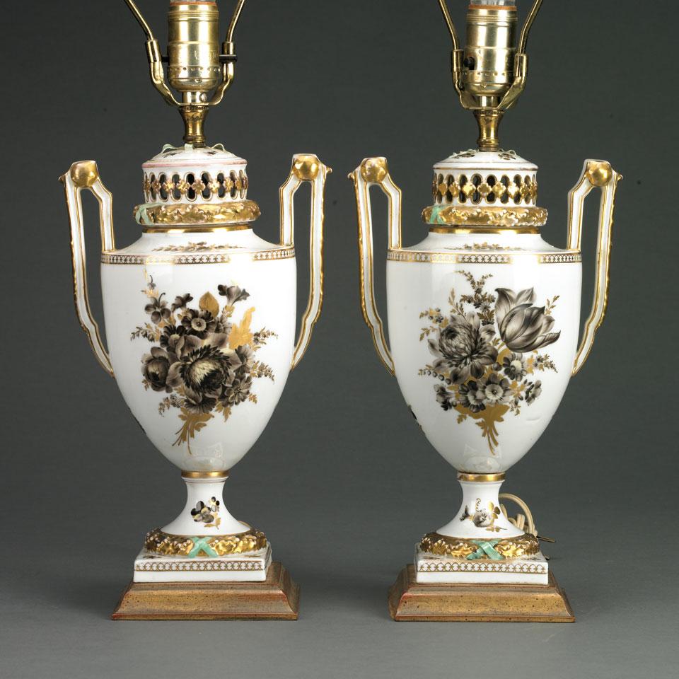 Pair of Dresden Vases and Covers, c.1900