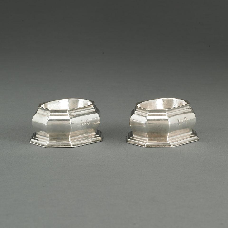 Pair of George I Silver Trencher Salts, c.1720