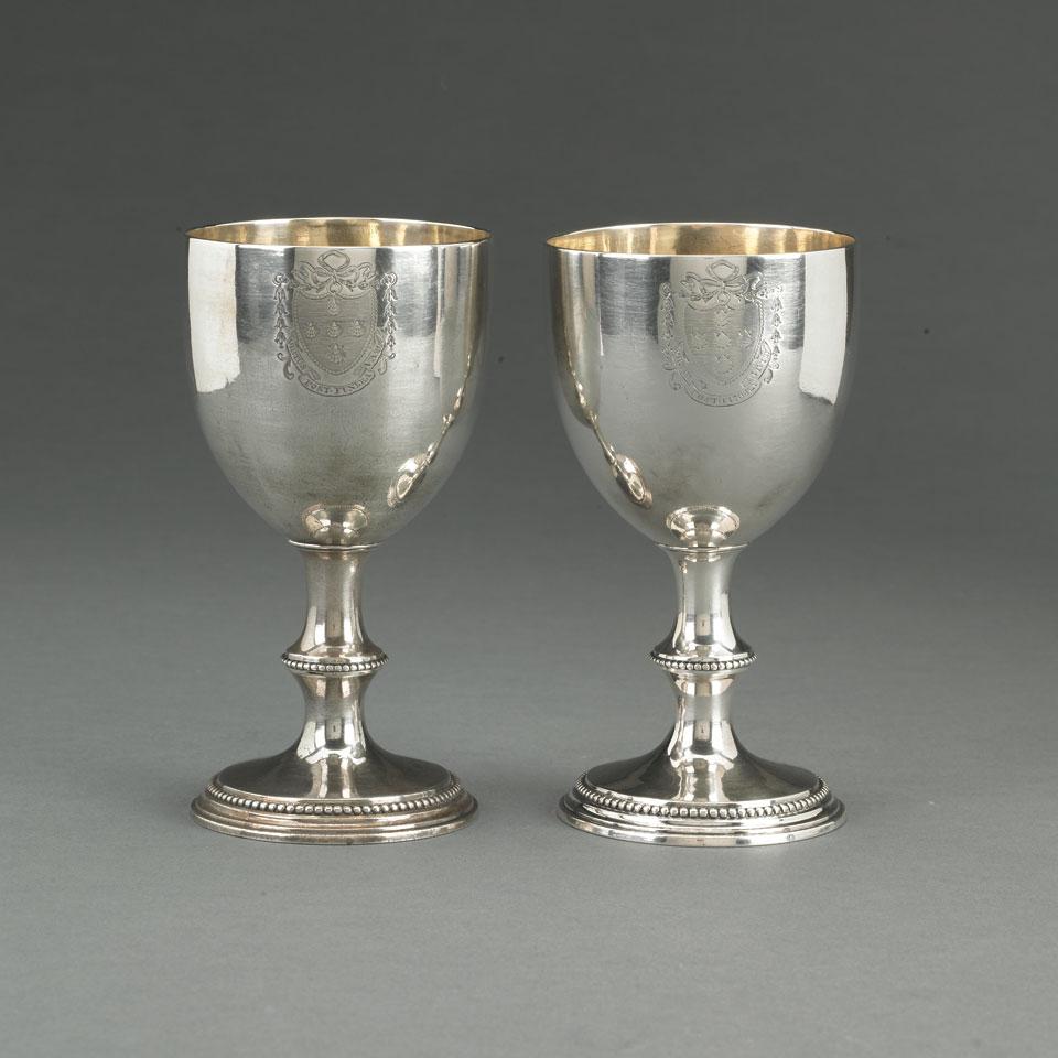 Pair of George III Silver Goblets, John Payne, London, 1775