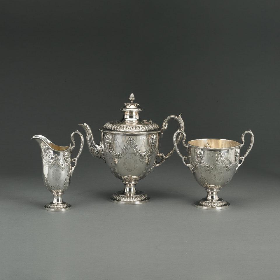 Victorian Plated Tea Service, late 19th century
