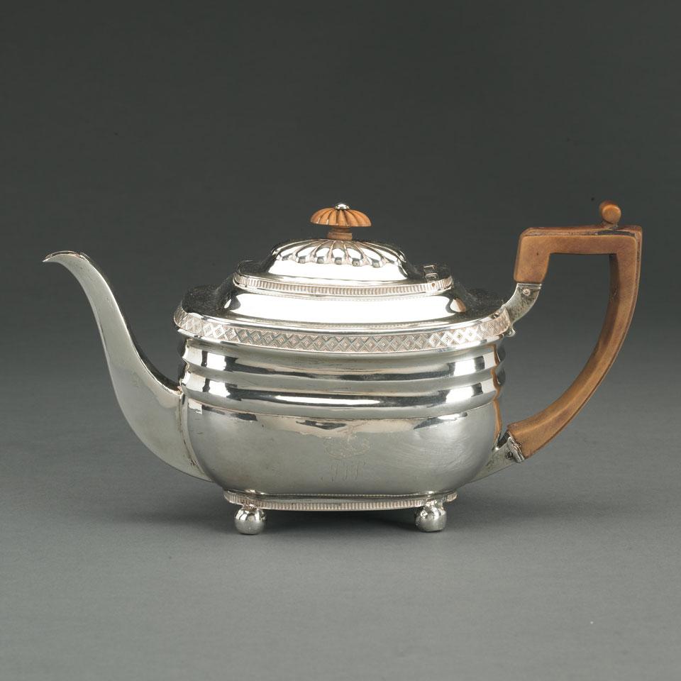 George III Silver Teapot, Daniel Pontifex, London, 1810
