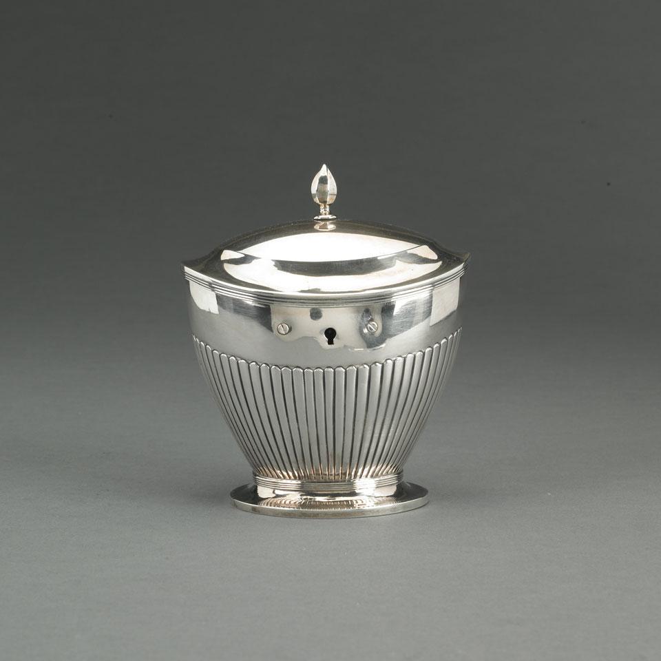 Dutch Silver Tea Caddy, 19th century