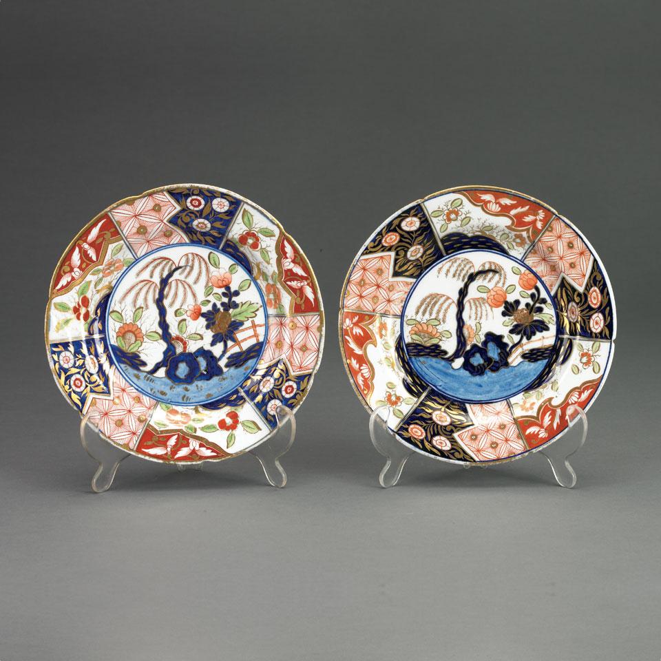 Pair of Coalport Japan Patterned Plates, c.1810