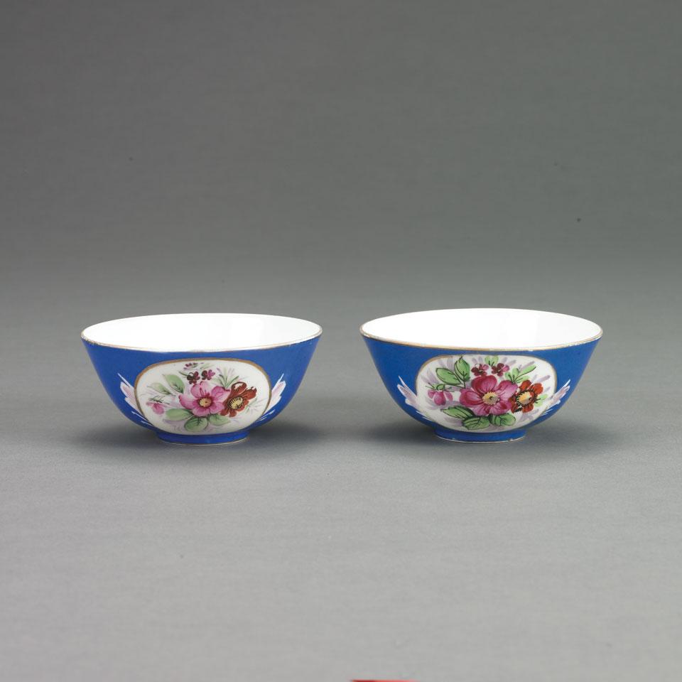 Two Russian Gardner Porcelain Bowls, for the Persian market, c.1900