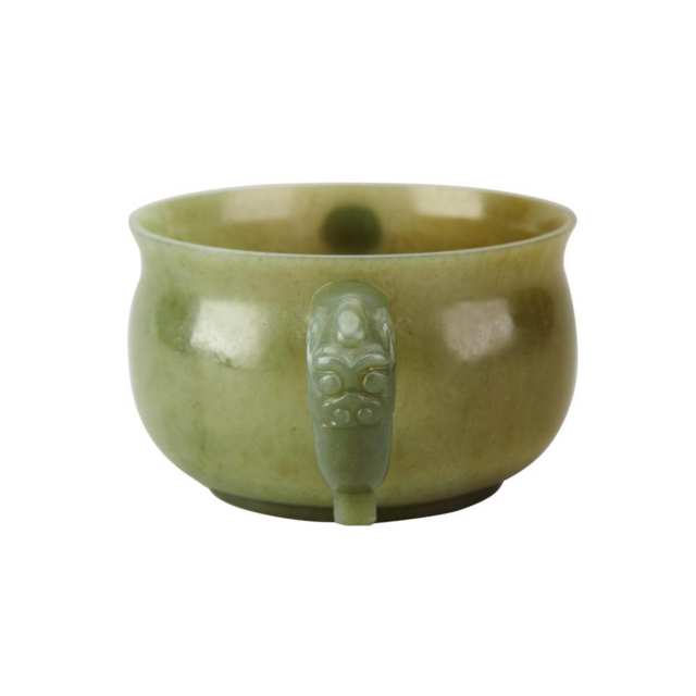 Celadon Jade Handled Cup