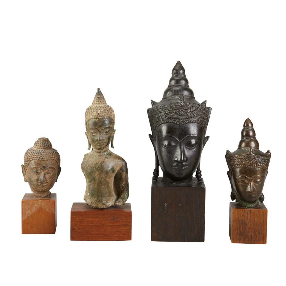 Four Buddhist Fragments, South East Asia, 18th to 20th Century