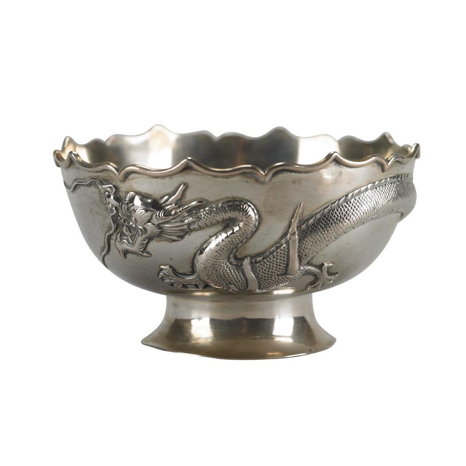 Export Silver Stem Bowl, 19th Century