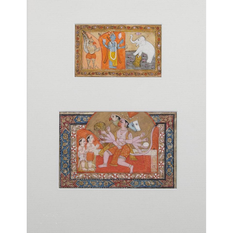 Three South Asian Miniatures, 19th Century